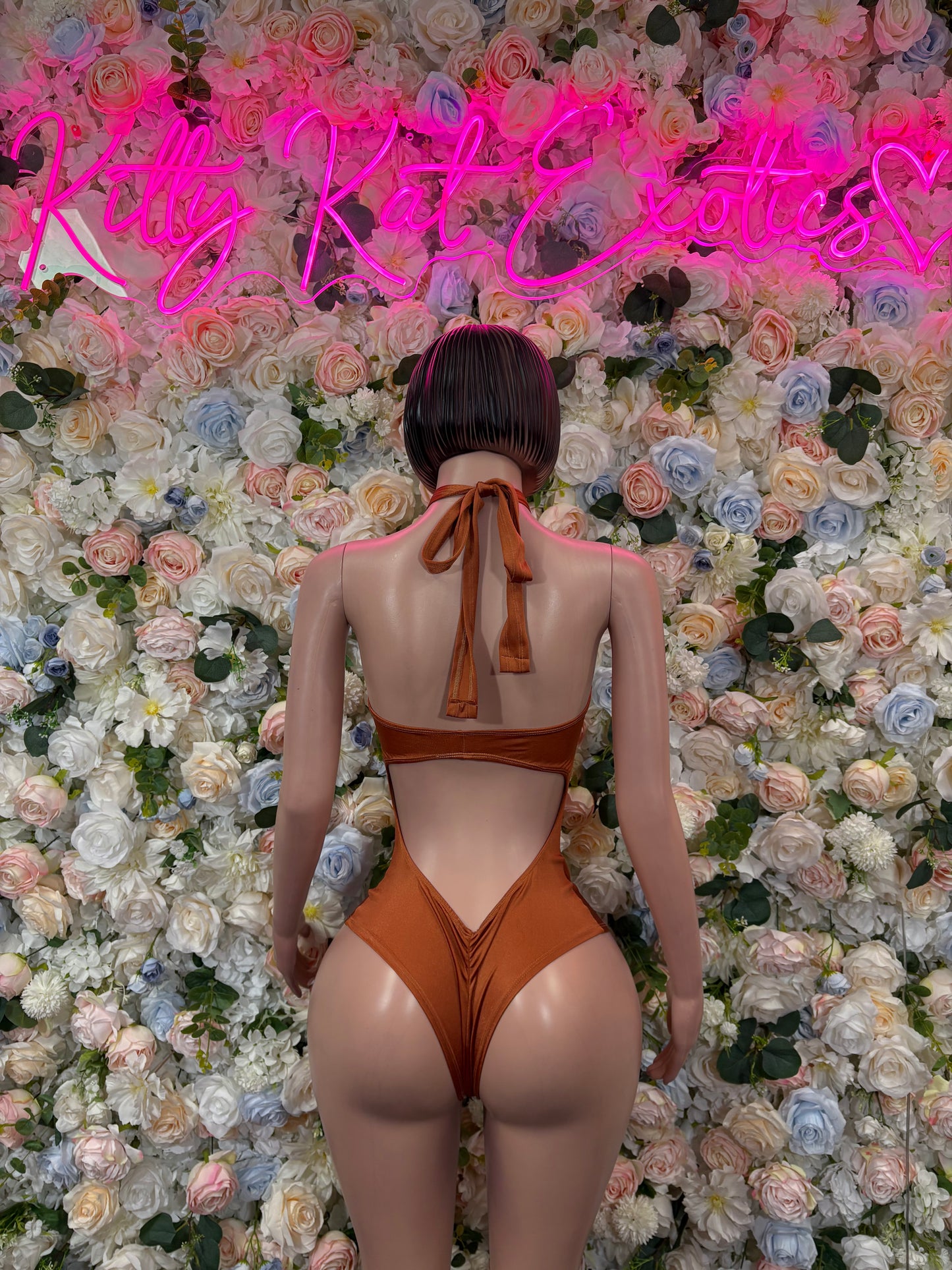 Orange One-Piece Bodysuit – Summer Festival & Rave Wear Bartender Outfit