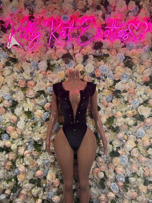 Bartender Bodysuit One Piece -  Black  -  Rave Outfit - Sexy Festival Outfit, Clubwear, Performance Costume, EDM Party Rave outfit