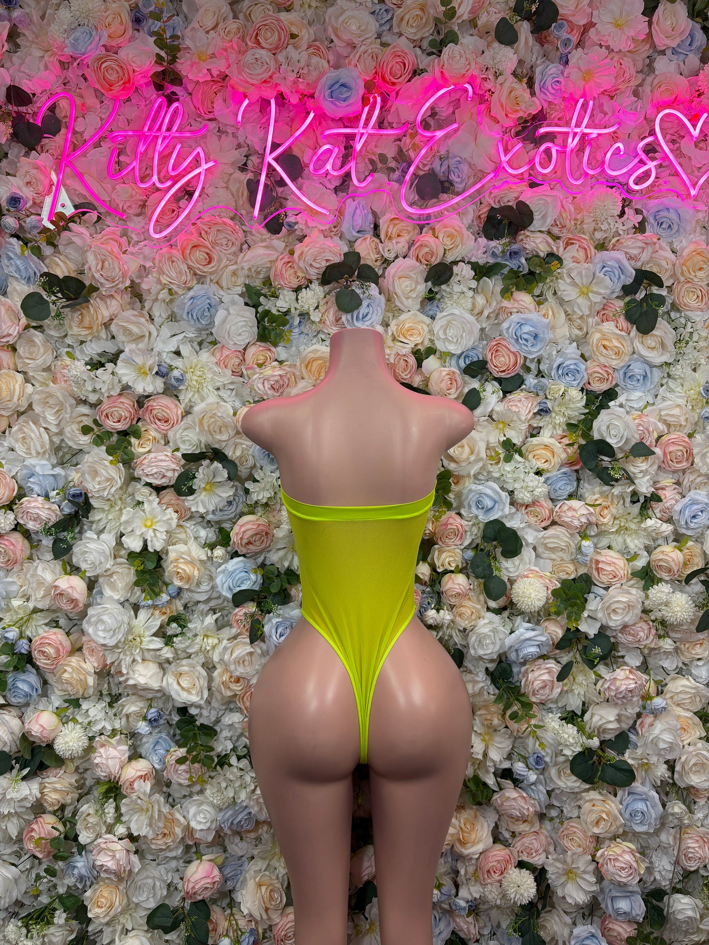 Rave Festival Bodysuit Neon Green Two-Piece Outfit