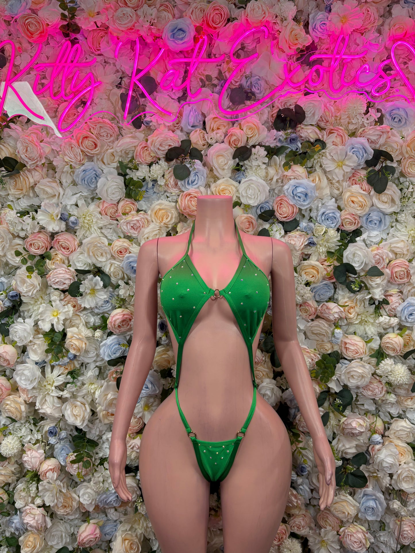 St Patrick’s Day Green Dancewear Slingshot, Festival Rave Outfit