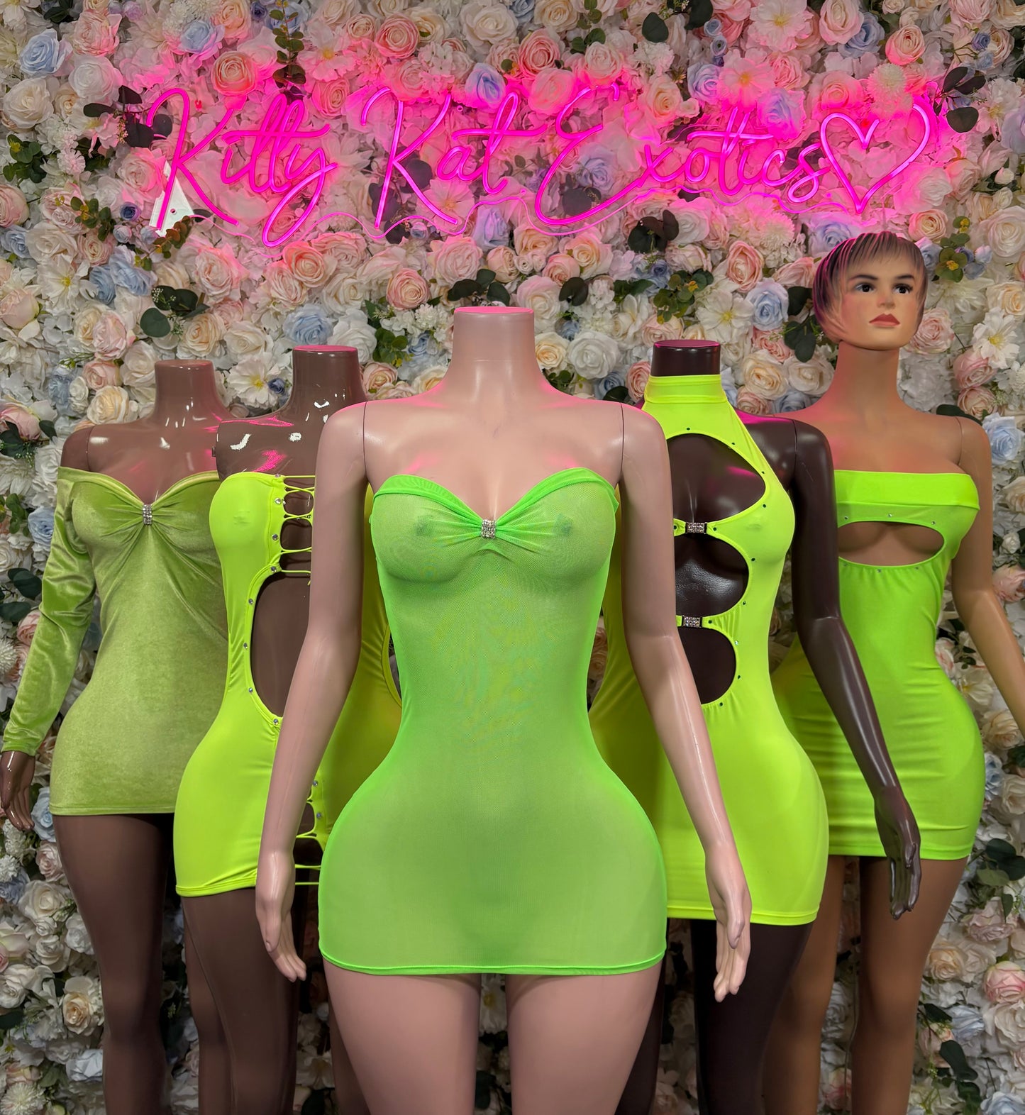 Green Velvet Festival Dress – l Exotic Date Nite Dress, Dancewear for Performers & Club Dress