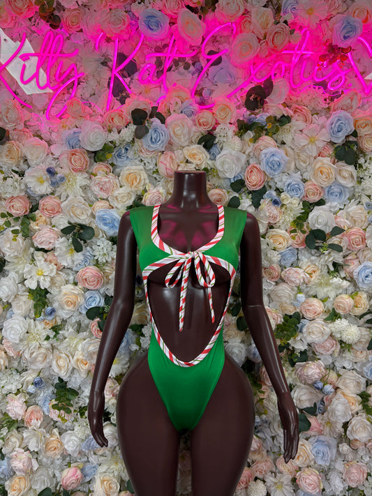 Bottlegirl Christmas Bodysuit - Holiday Design | Exotic Dancewear for Performers, Bottlegirl, Bartender