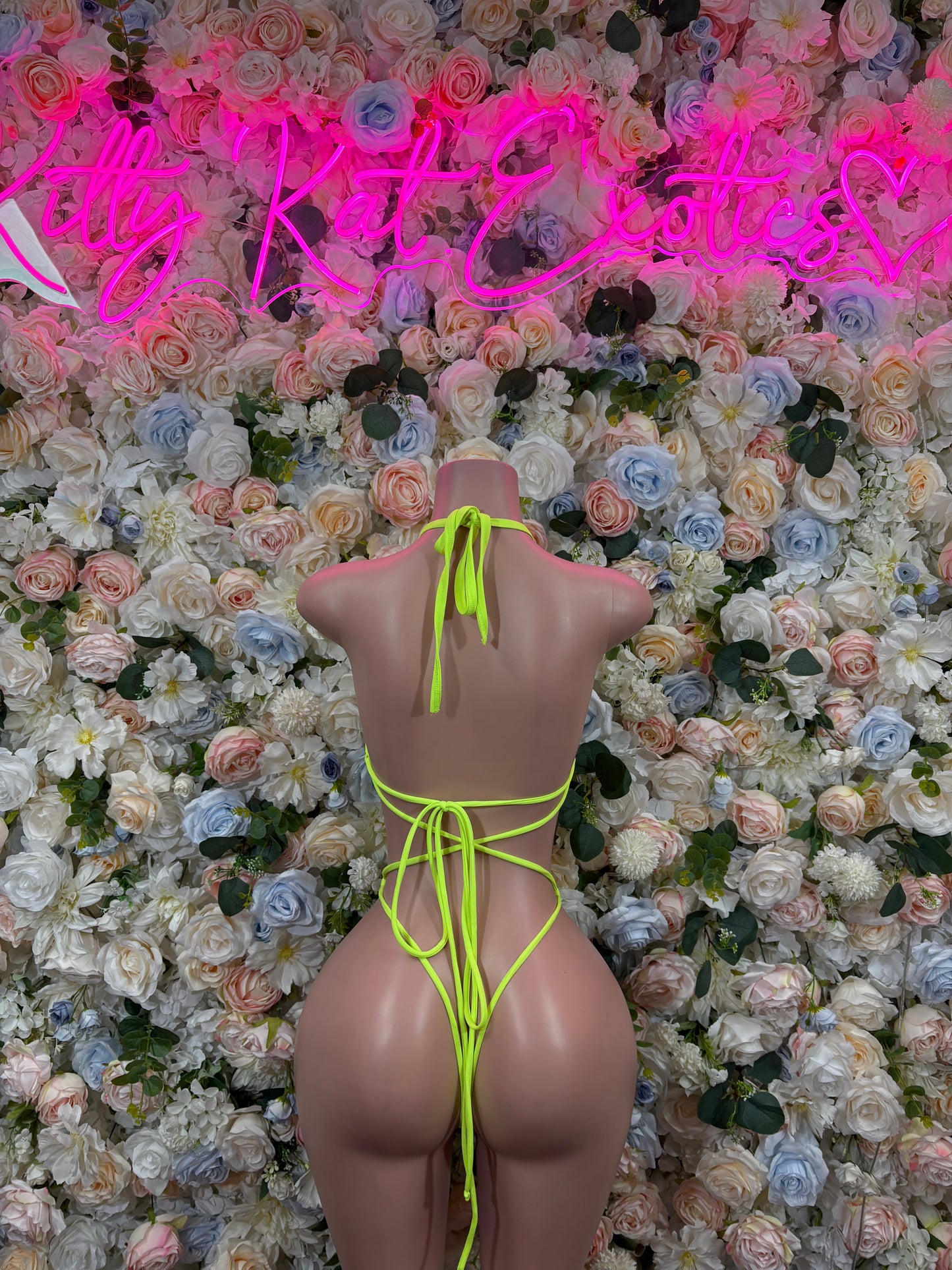 Bottlegirl One-Piece Fishnet Bodysuit - Neon Green  | Exotic Dancewear for Performers, Raves, & Festival Clothing