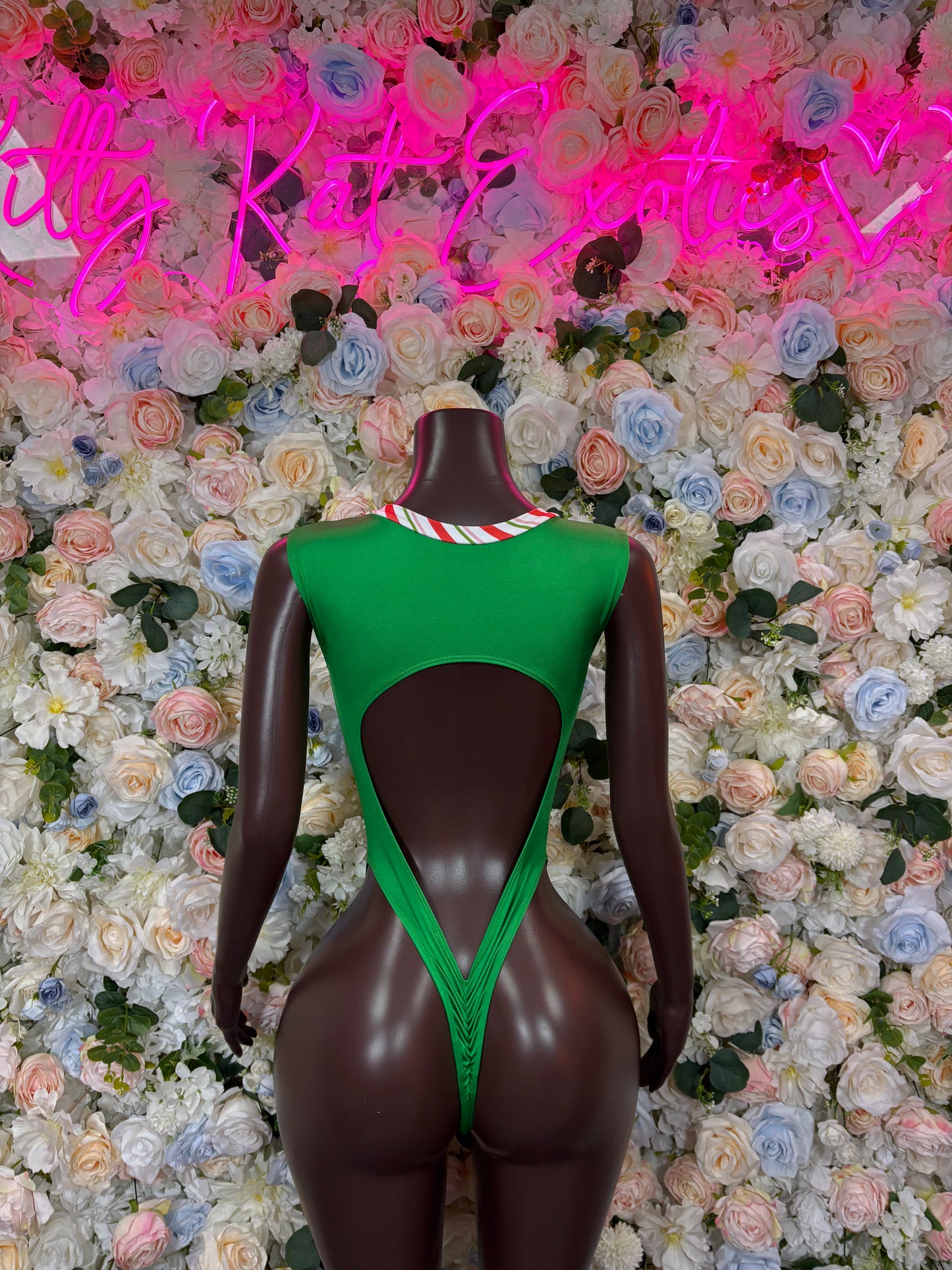 Bottlegirl Christmas Bodysuit - Holiday Design | Exotic Dancewear for Performers, Bottlegirl, Bartender