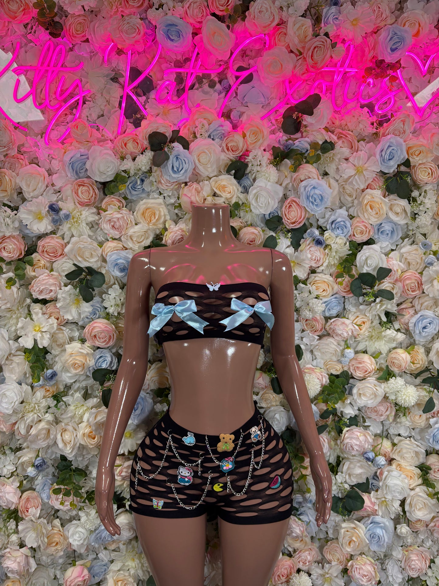 Exotic Dancewear Custom made Fishent Two Piece Exotic Dancewear Festival wear