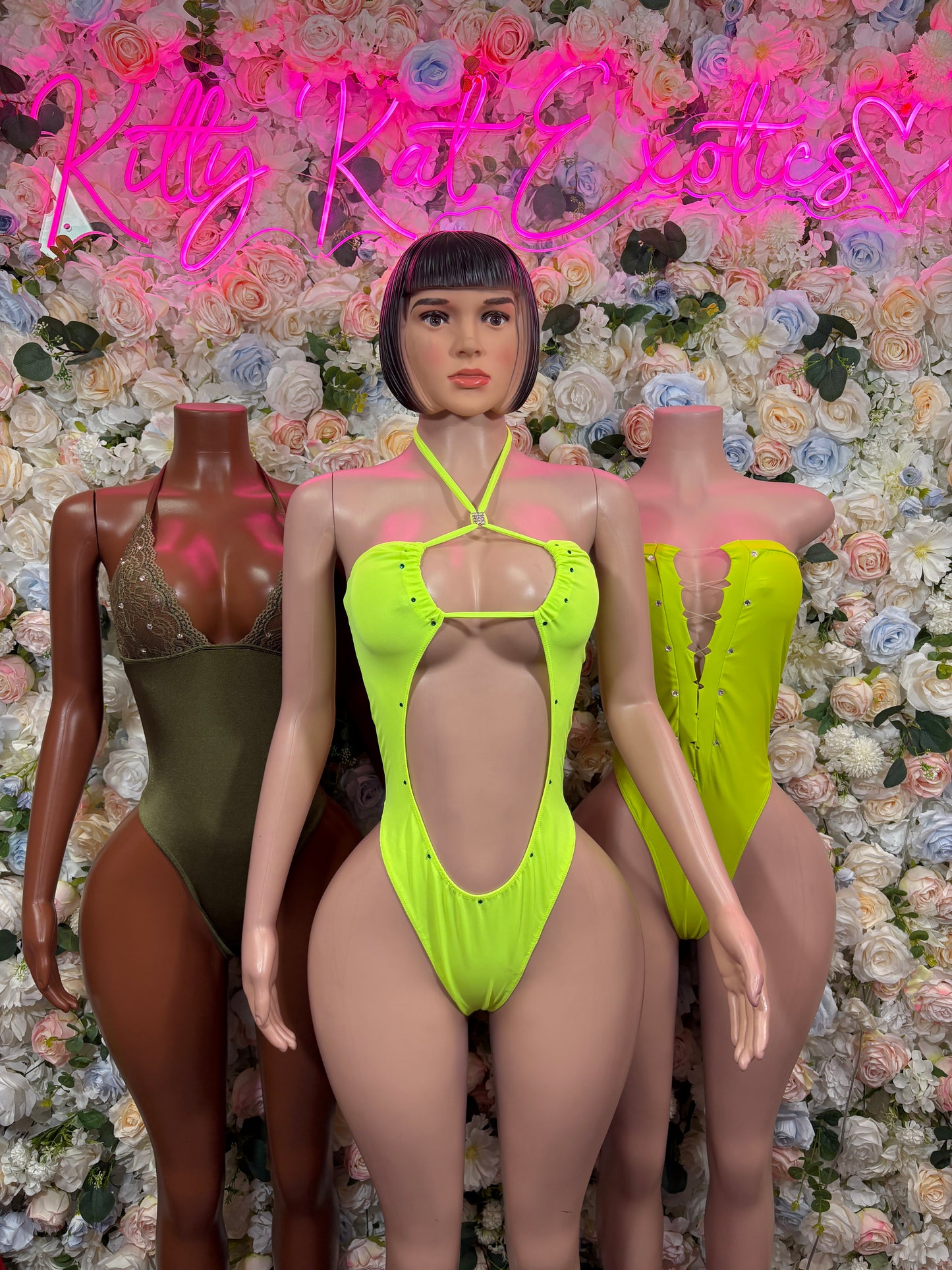 Ravewear One-Piece  Bodysuit - Forest Green  | Exotic Dancewear for Performers, Raves, & Festival Clothing
