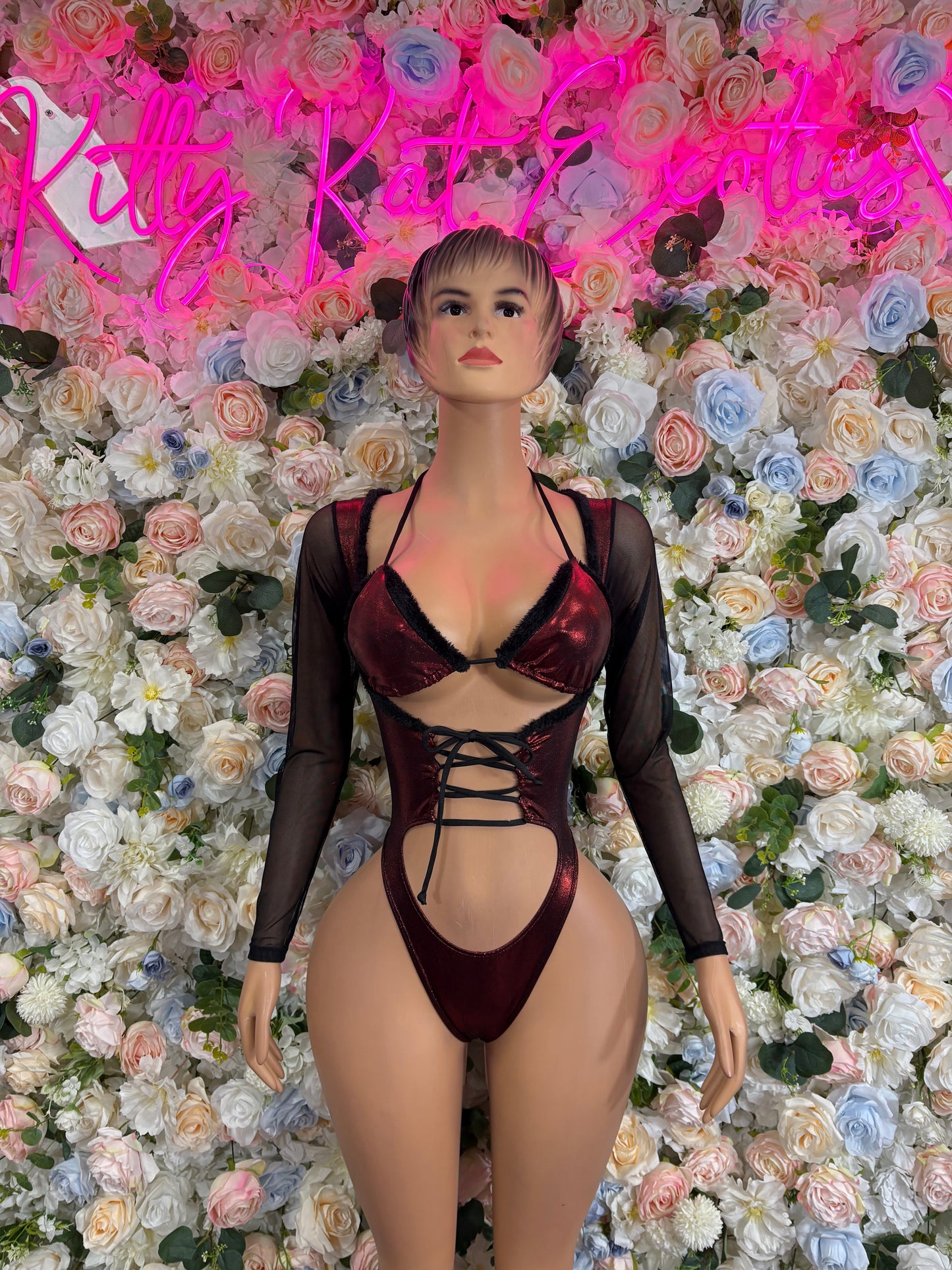 Bottlegirl Christmas Bodysuit - Holiday Design | Exotic Dancewear for Performers, Bottlegirl, Bartender