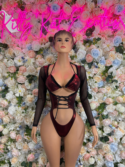 Bottlegirl Christmas Bodysuit - Holiday Design | Exotic Dancewear for Performers, Bottlegirl, Bartender