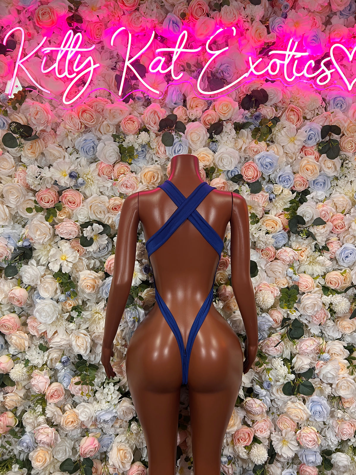 Ravewear One-Piece Blue Bodysuit - Festival Outfit,  Party Costume, Glitter Dancewear, Boho Clubwear