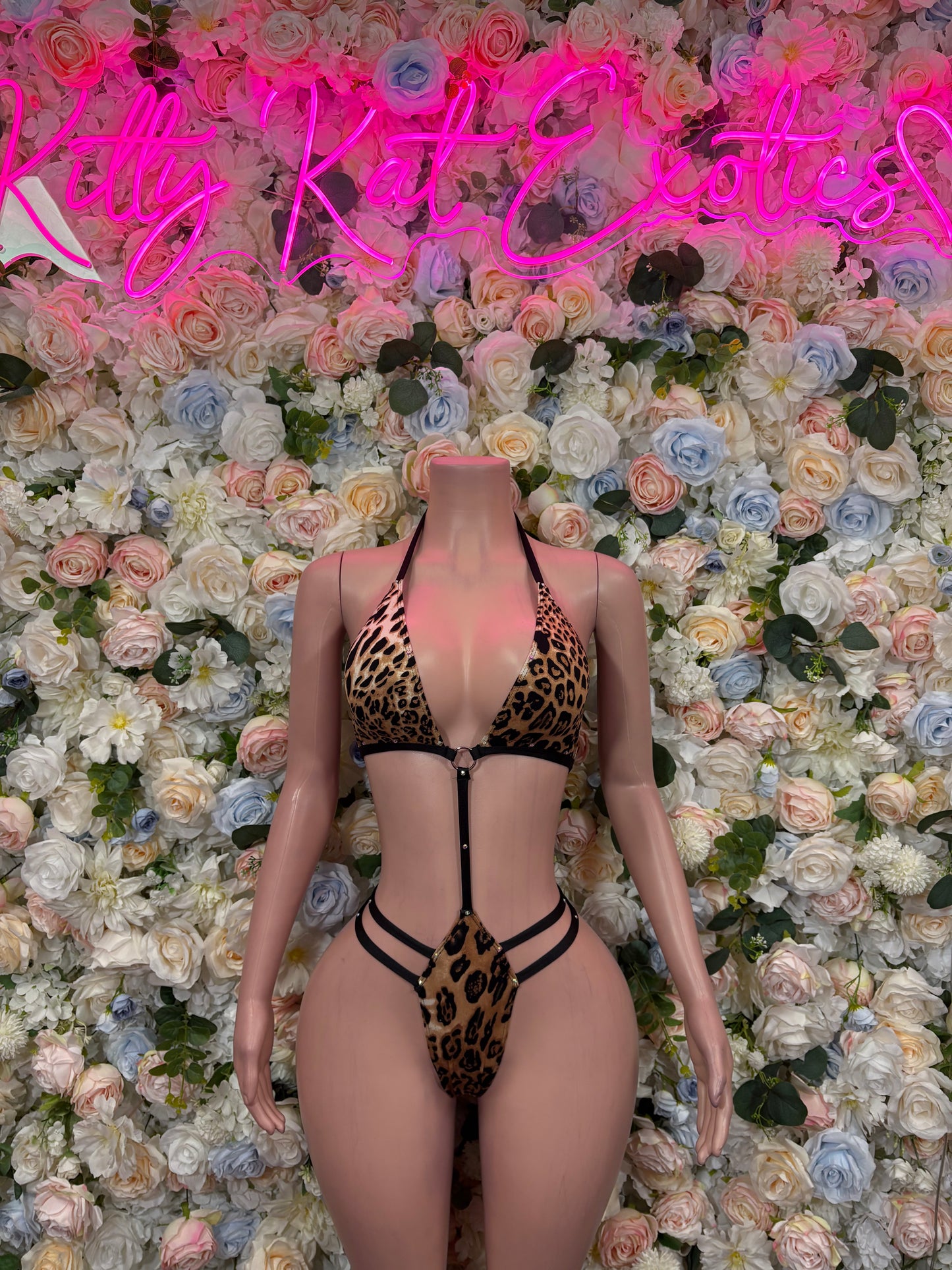 Exotic Festival Rave Bikini Leopard Set - Sexy Dancewear Bikini