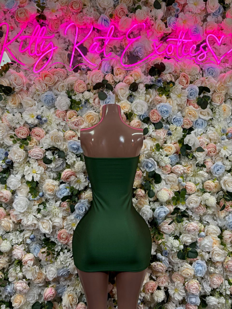 Green Dress - Sexy Formal Evening Dress, Exotic Dancewear, Date Night Outfit, Rave Festival Clubwear