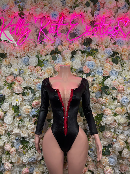 Black Bodysuit  - One Piece Exotic Dancewear