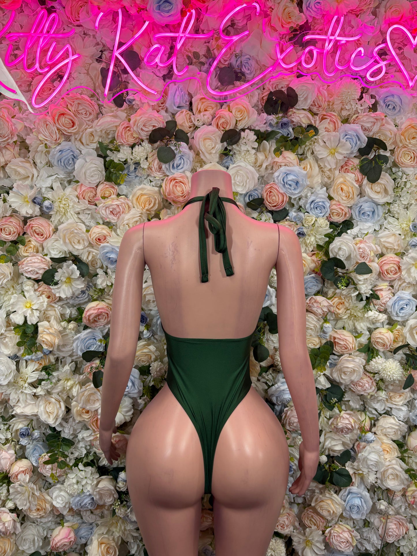 Forest Green Bottlegirl Bodysuit Exotic Dancewear