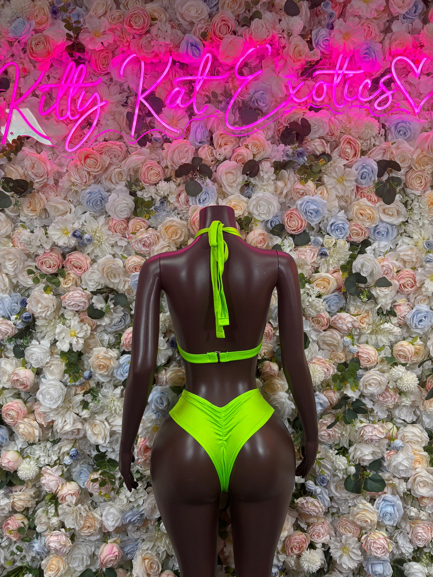 Ravewear Bodysuit Neon Green Two-Piece