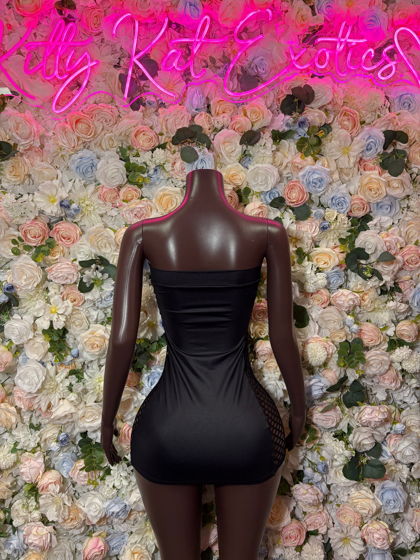 Black Dress - Sexy Date Night Club Dress | Rave Festival Exotic Dancewear Clubwear Bottle Girl Ravewear
