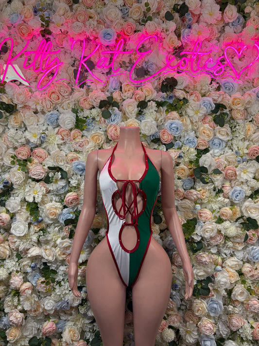 Mexican Flag Bodysuit | Festival Costume