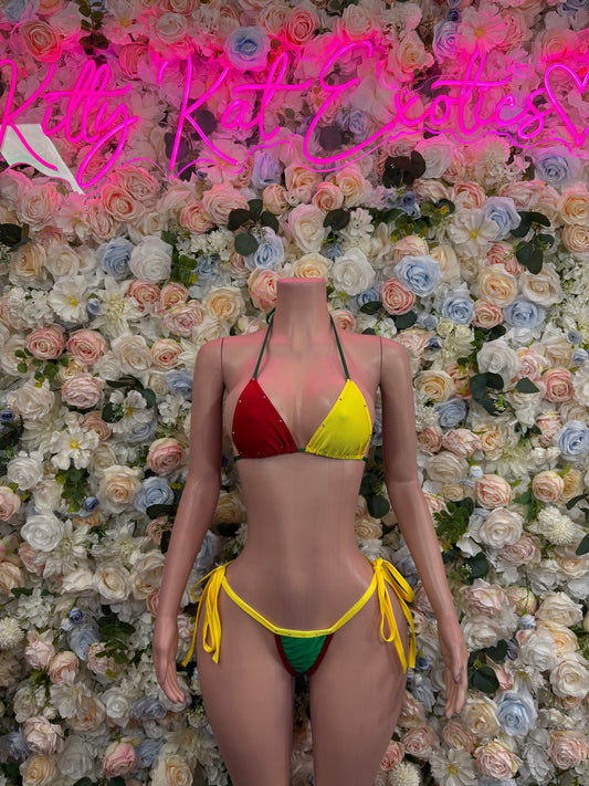 Bolivian Flag Bikini Swimsuit Flag Swimwear Beachwear Festival Outfit