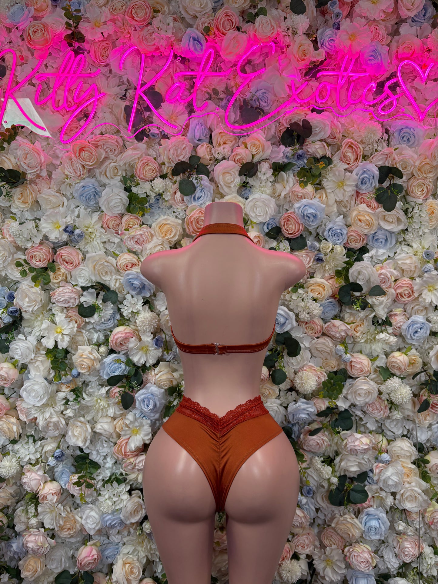 Orange Two-Piece Set – Summer Festival & Rave Wear Bartender Outfit