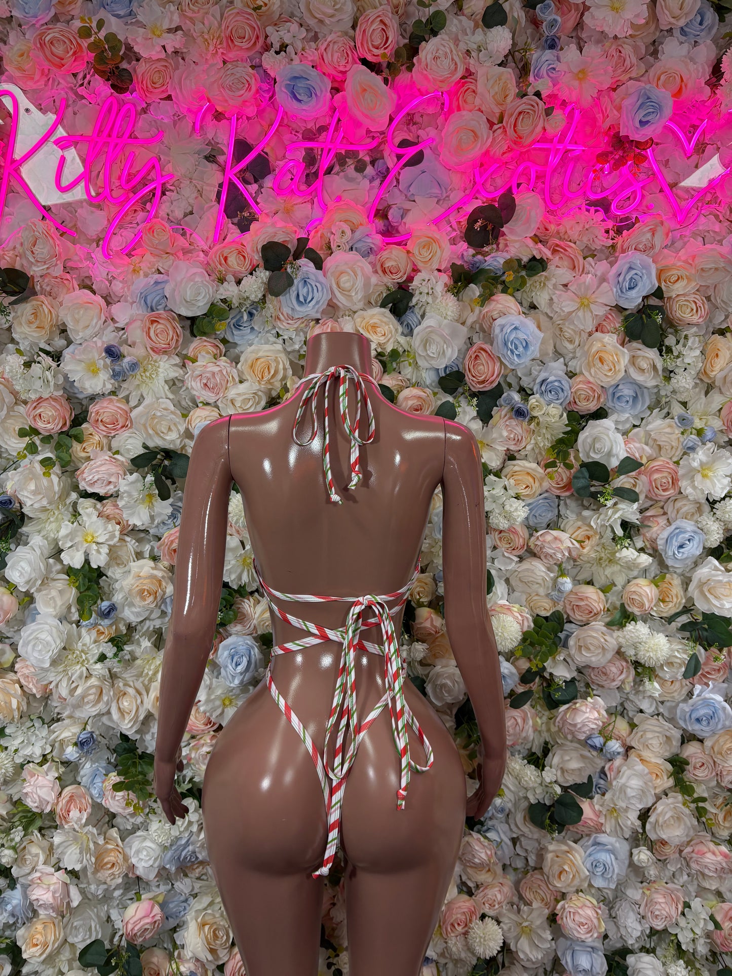 Bottlegirl Christmas Bodysuit - Holiday Design | Exotic Dancewear for Performers, Bottlegirl, Bartender