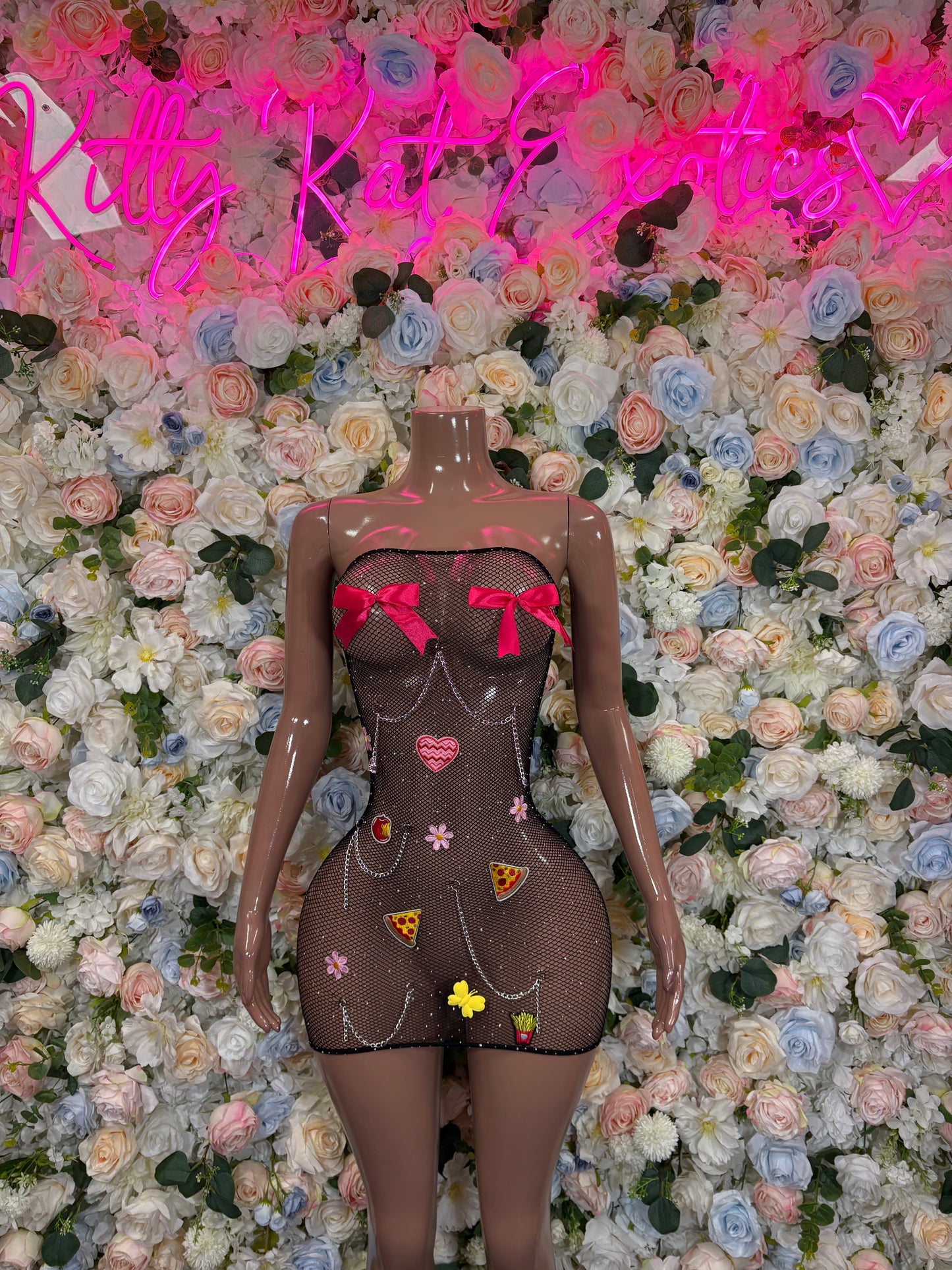 Exotic Dancewear Custom made Fishent Dress Exotic Dancewear Festival wear