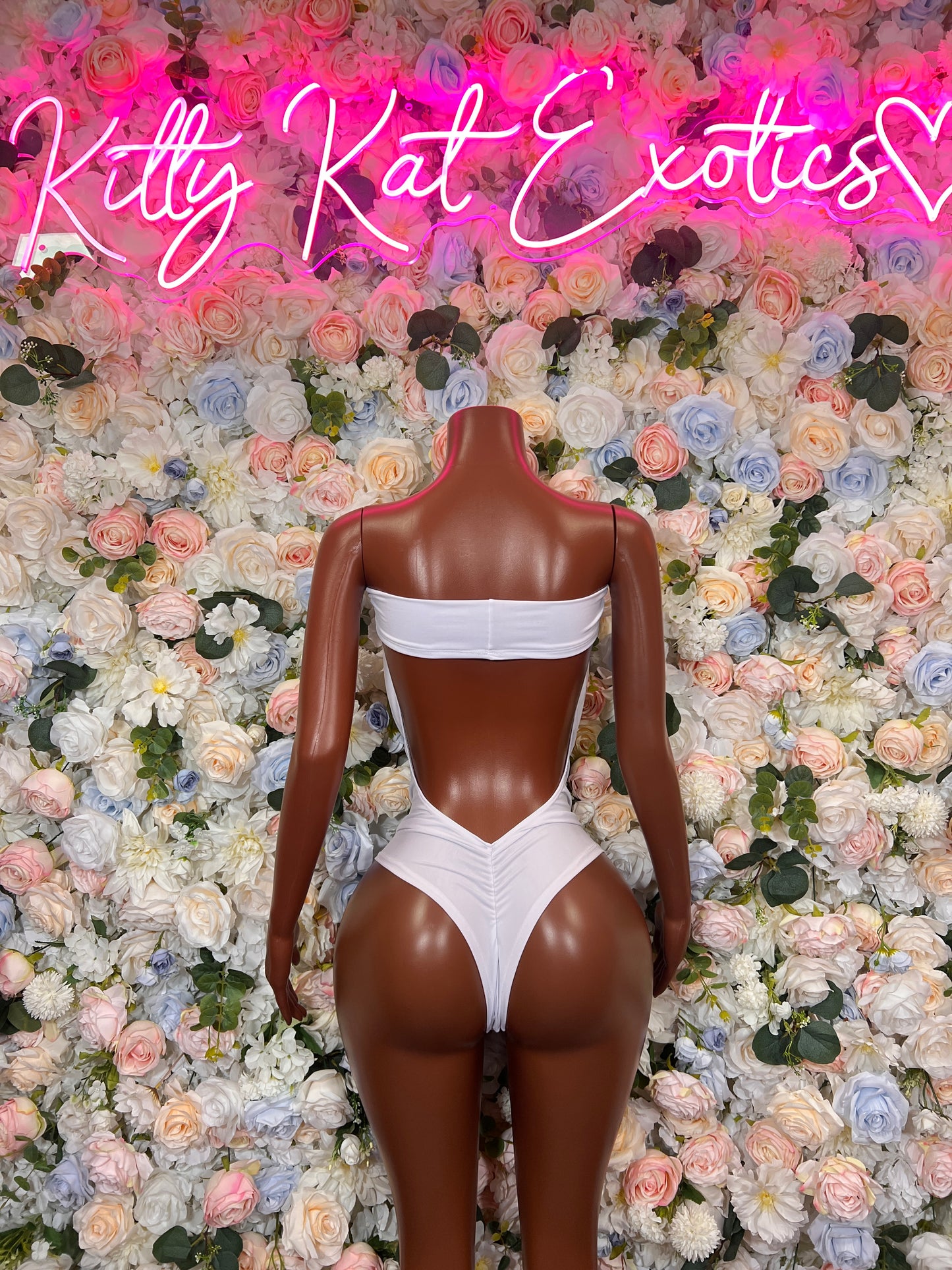 Bottlegirl White Bodysuit - Bottle Service Outfit, Rave Festival Clubwear, Sexy One Piece Dancewear