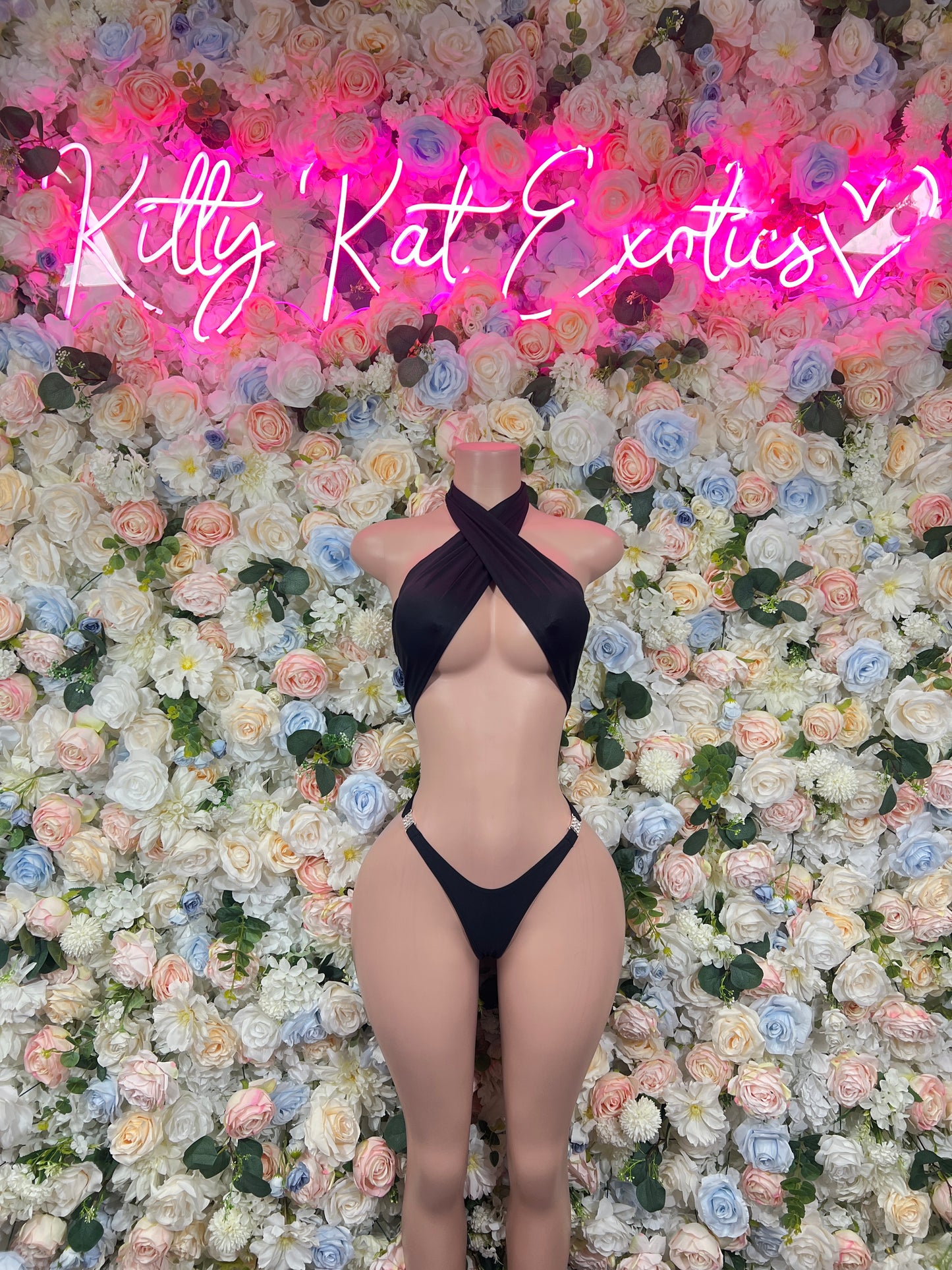 Black Rave Outfit: Two Piece Set