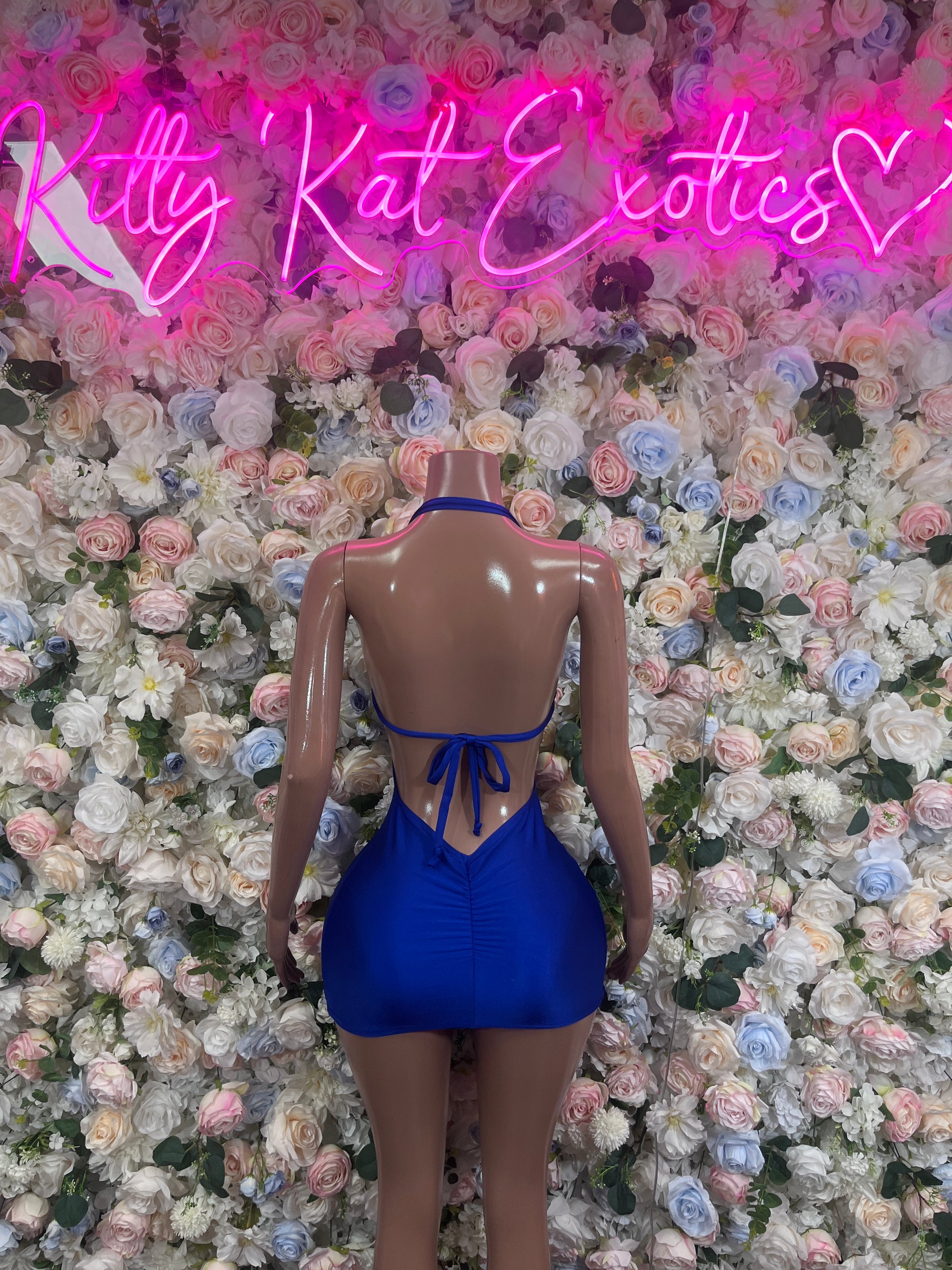 Women’s Royal Blue Dress One Piece – Sexy Club Dress Rave Outfit Dancewear Clubwear Dinner Date Dress