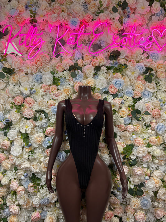 Black Bodysuit  - One Piece Exotic Dancewear