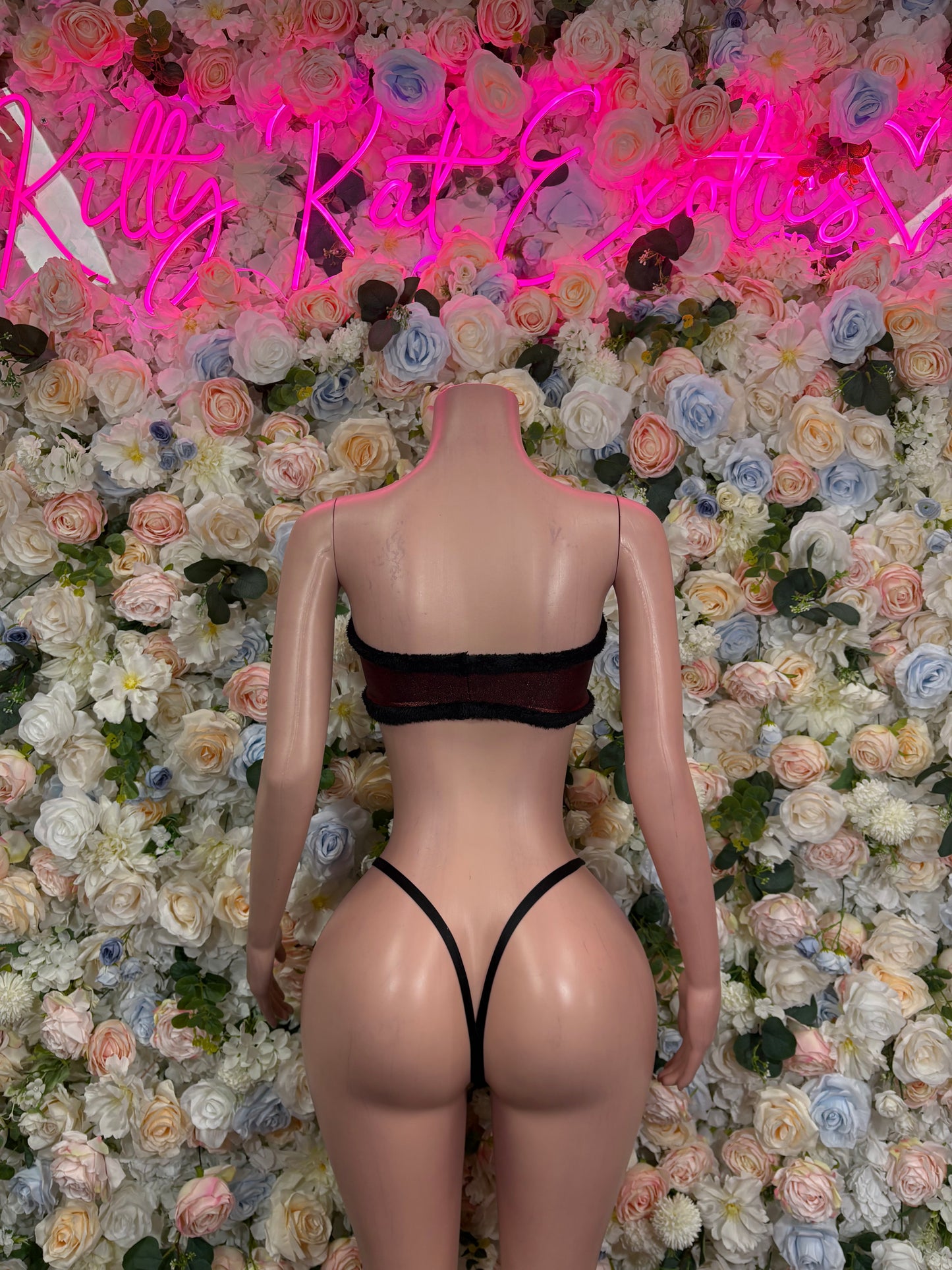 Christmas Two Piece Bikini Set - Holiday Design | Exotic Dancewear for Performers, Bottlegirl Bartender