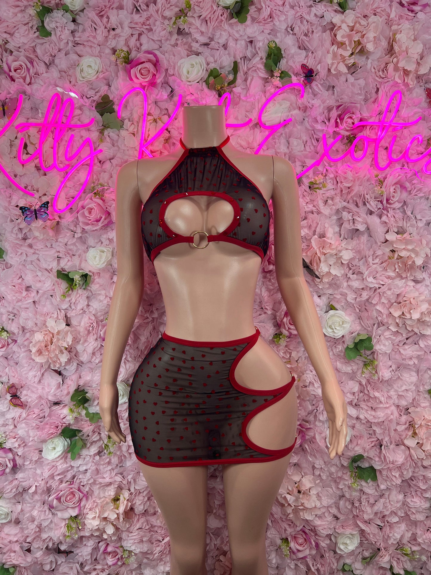 Exotic Dancewear Two Piece Cutoff