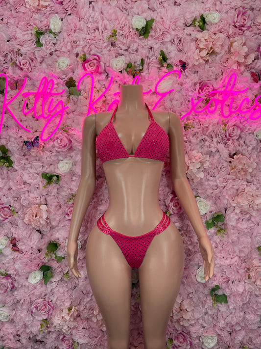 Exotic Dancewear Two Piece Bikini Ruby