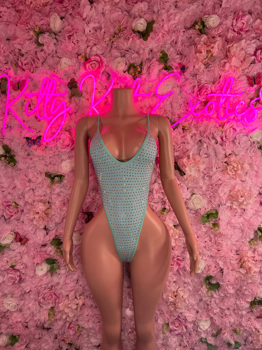 One Piece Mint Rhinestone