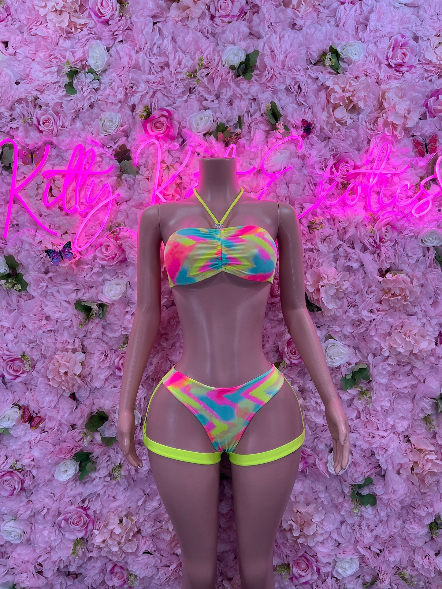 Two Piece Multicolor Rave