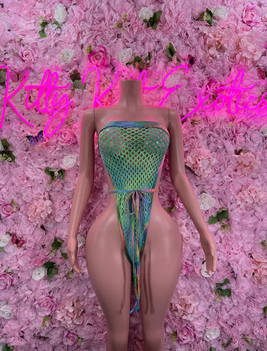One Piece Fishnet Multicolor
