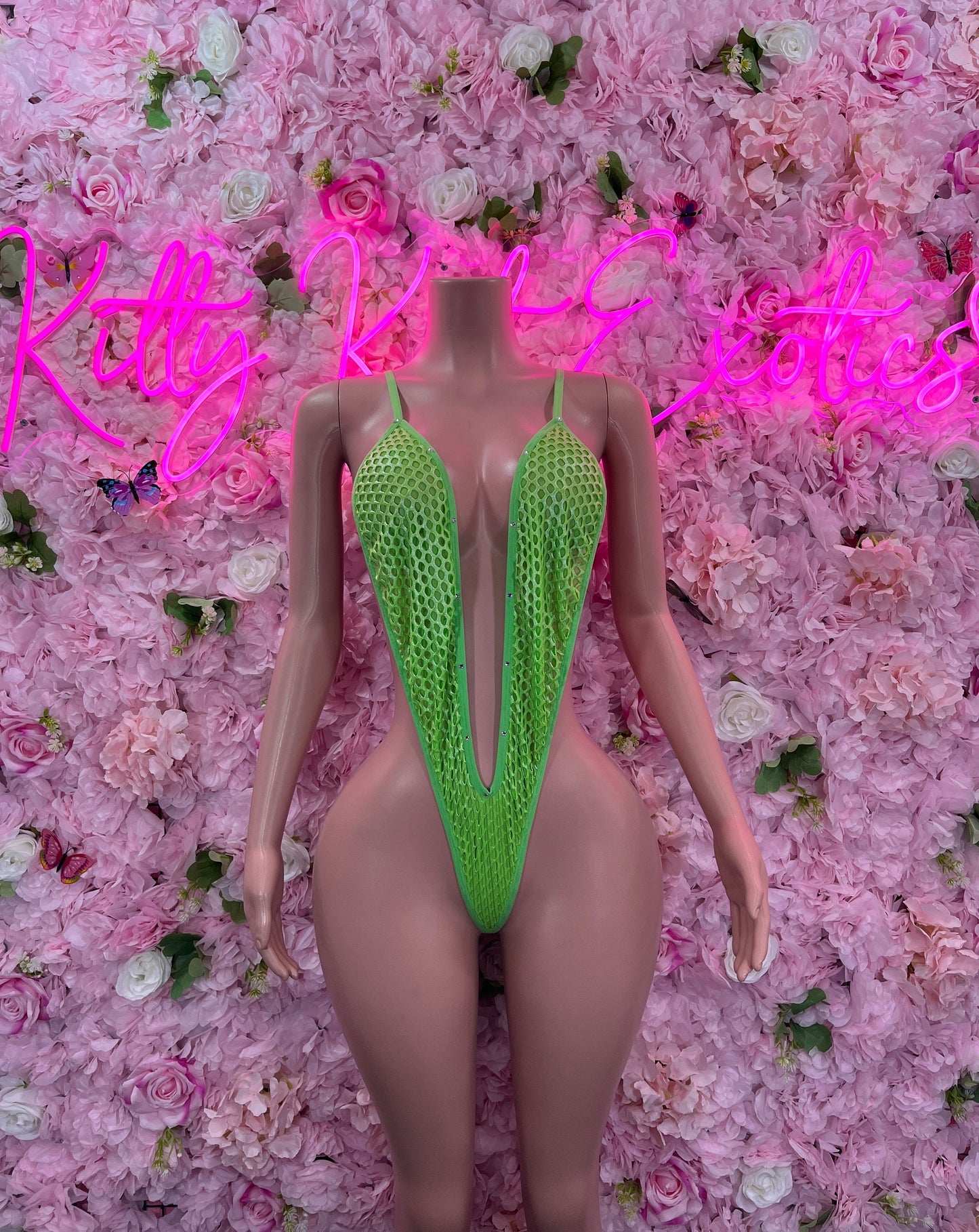 Exotic DancewearOne Piece Green