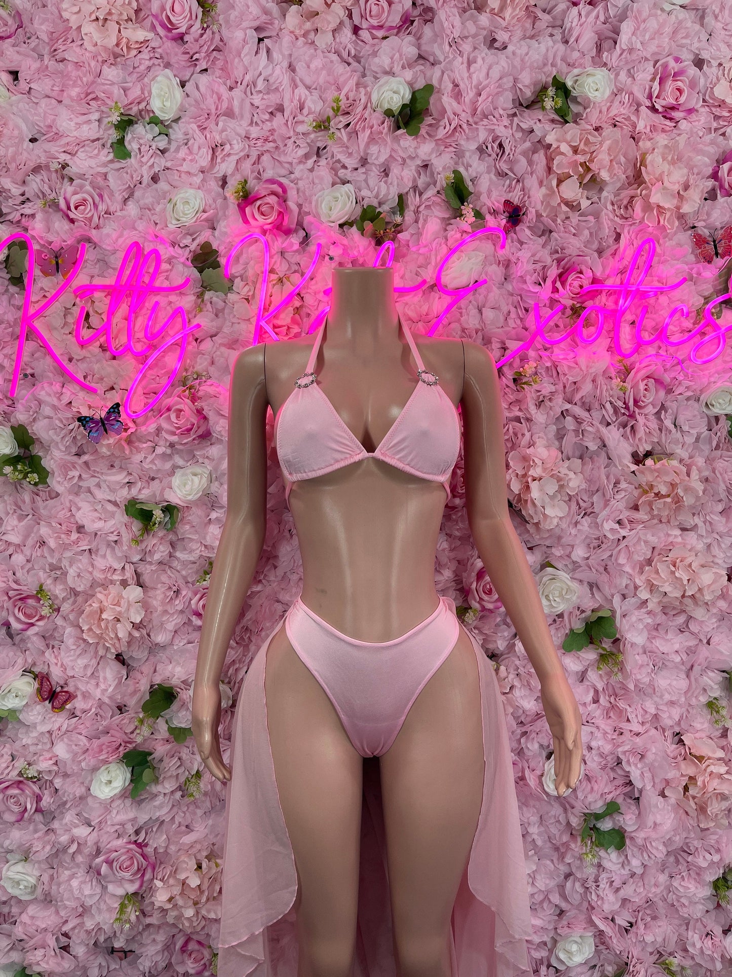 Two Piece Pink Flare