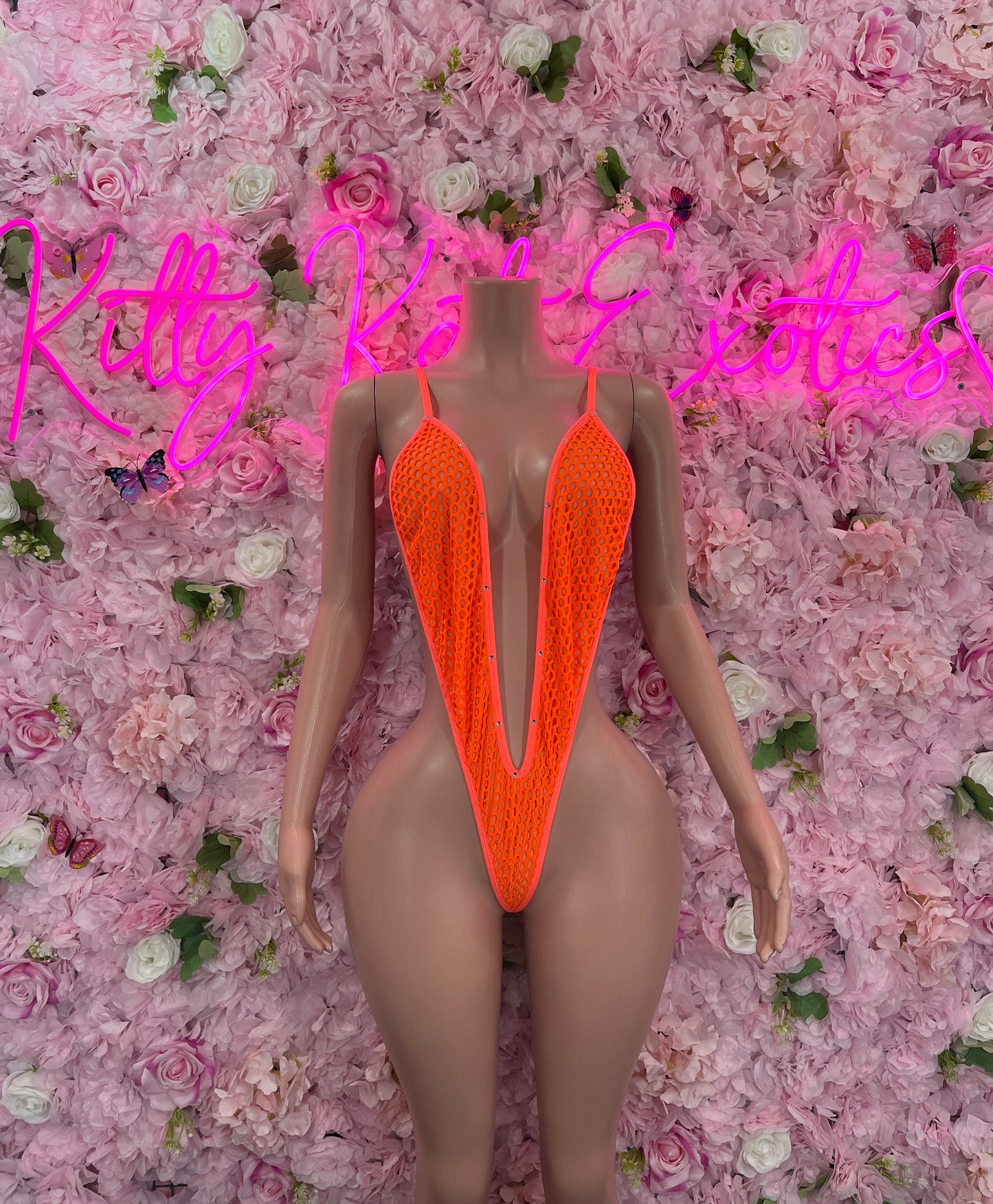 Exotic DancewearOne Piece Orange