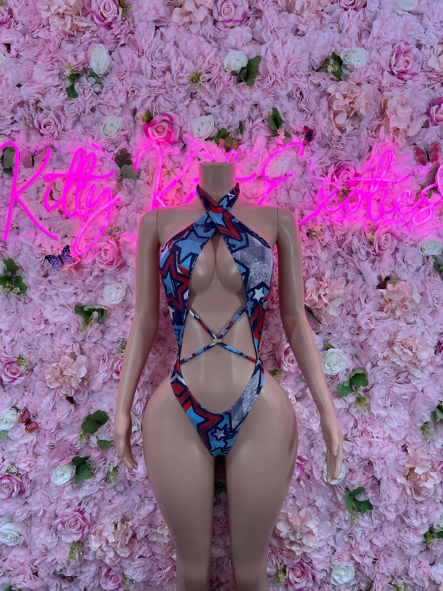 One-Piece USA Bikini  Patriotic Swimsuit for Beach, Pool Parties, or Summer Fun | Stylish and Comfortable Swimwear