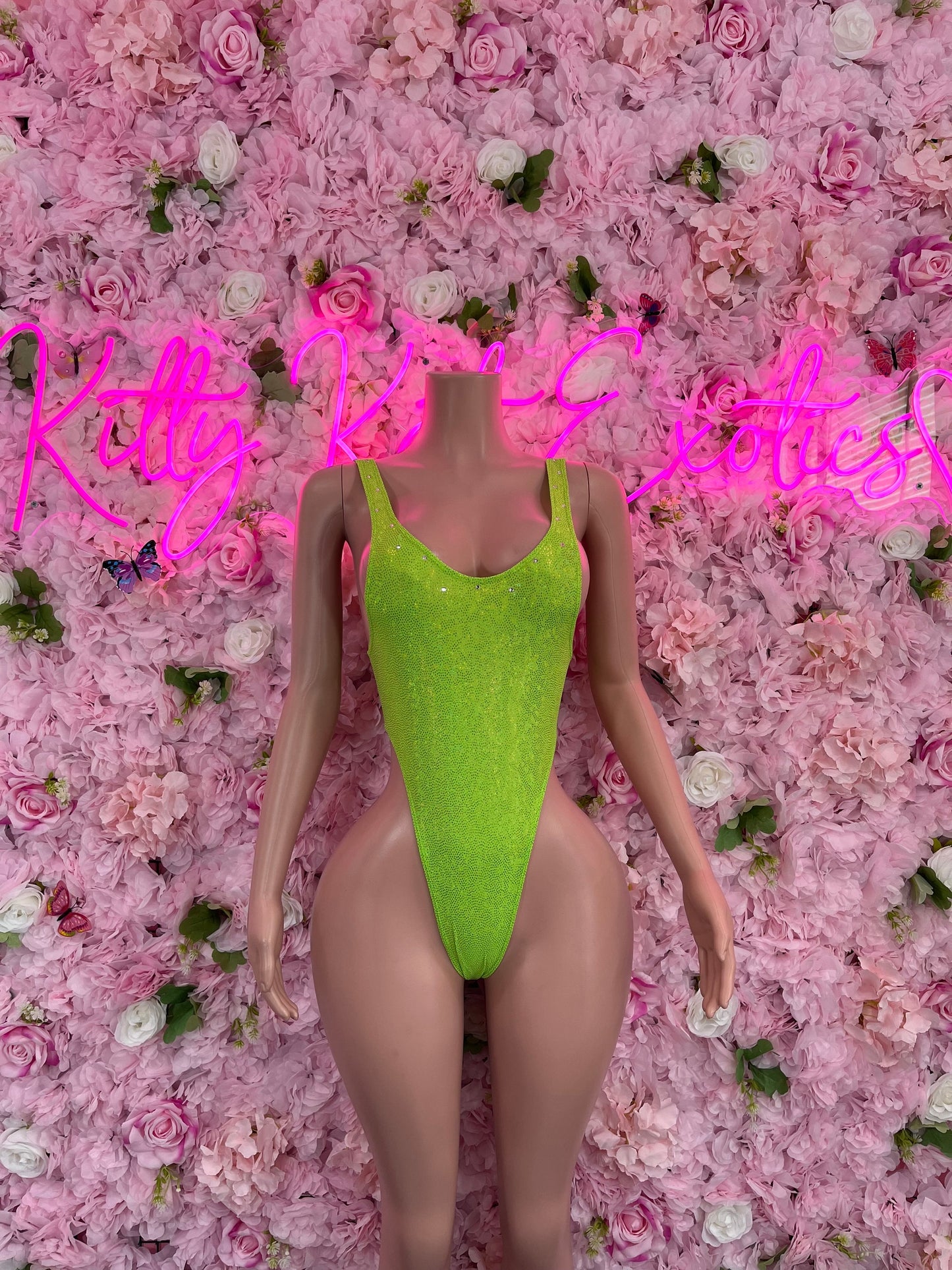 Exotic DancewearOne Piece Green