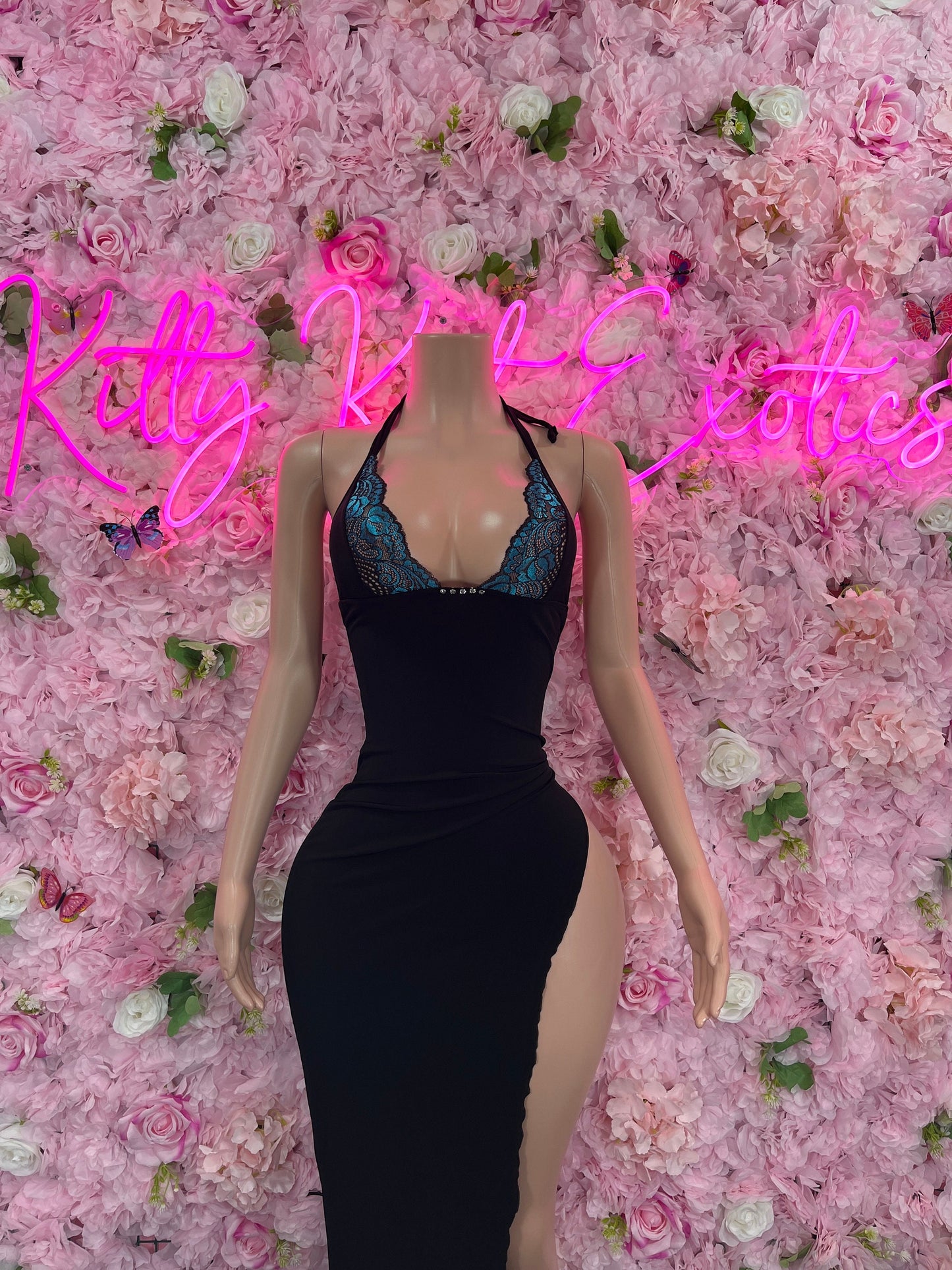 Bridal Black Gown Exotic Dancewear   Elegant and Sexy Evening Dress for Performers, Events, or Special Occasions