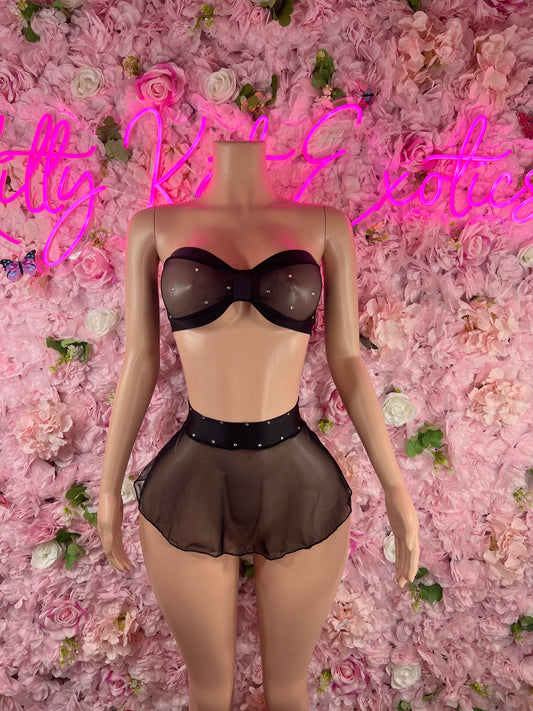 Two Piece Skirt Set ST Mesh