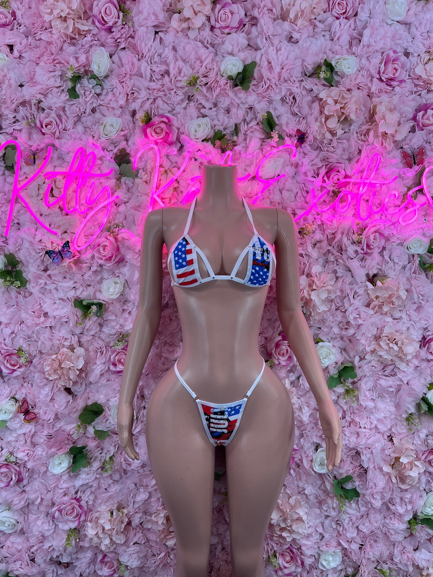 Two-Piece USA Bikini  Patriotic Swimsuit for Beach, Pool Parties, or Summer Fun | Stylish and Comfortable Swimwear