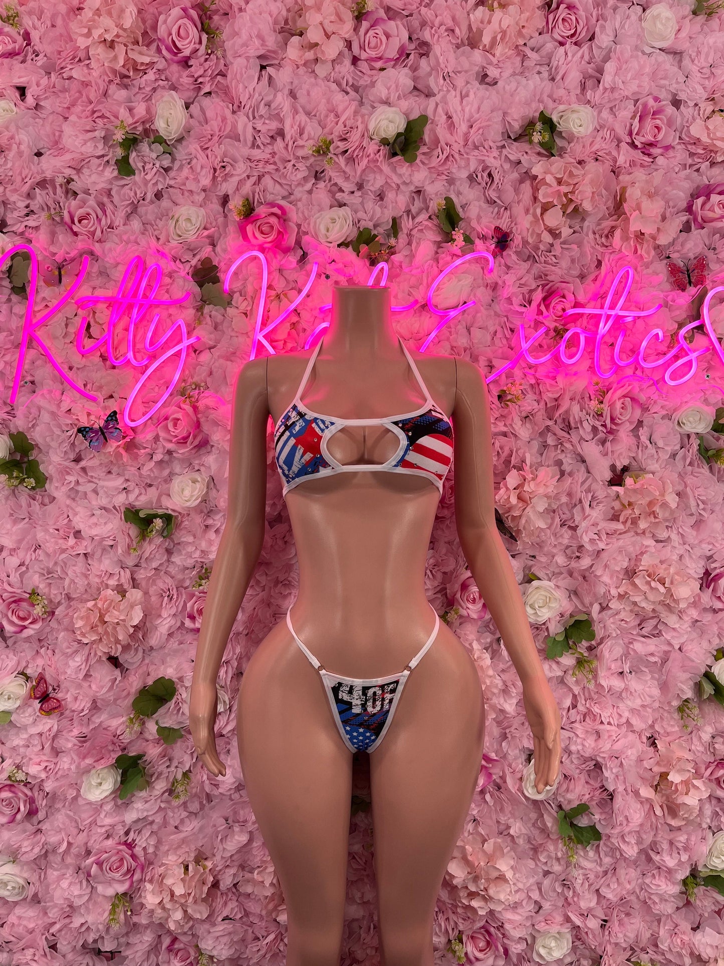 Two-Piece USA Bikini  Patriotic Swimsuit for Beach, Pool Parties, or Summer Fun | Stylish and Comfortable Swimwear