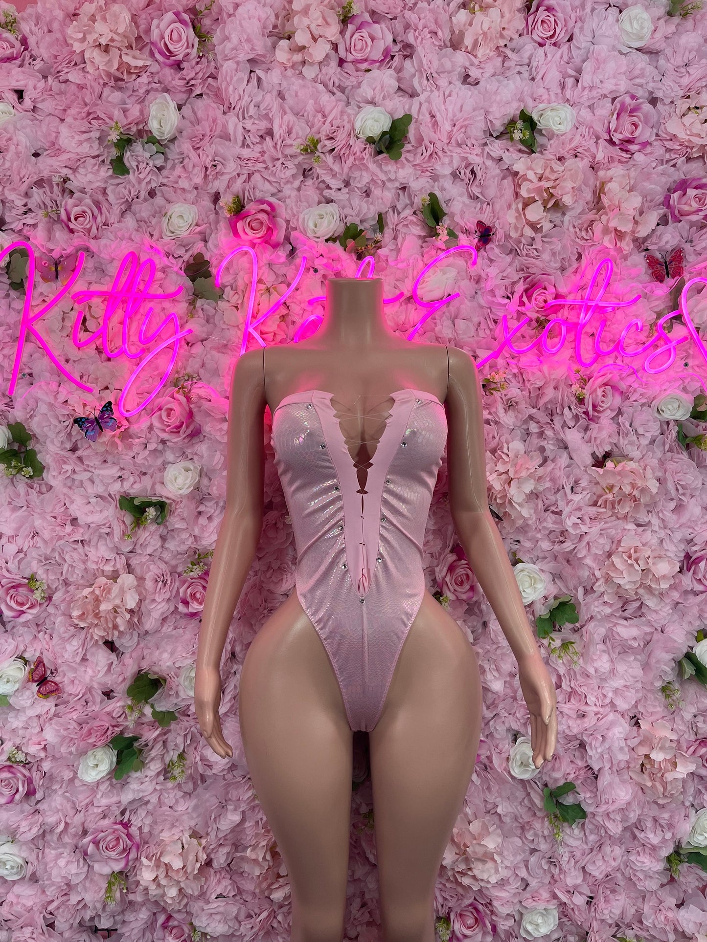 Exotic DancewearOne Piece Baby Pink