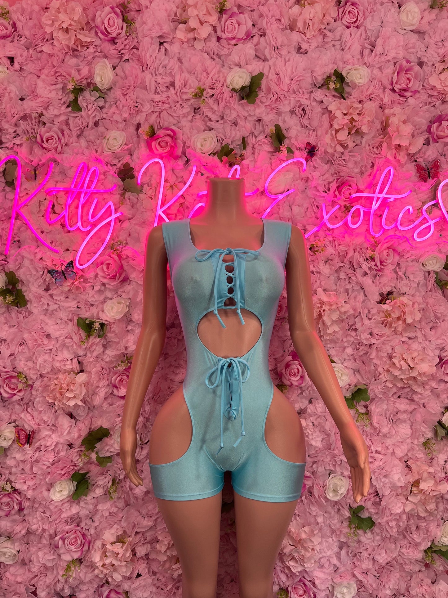 Bottlegirl Turquoise One Piece Bodysuit Bartender Outfit Festival wear