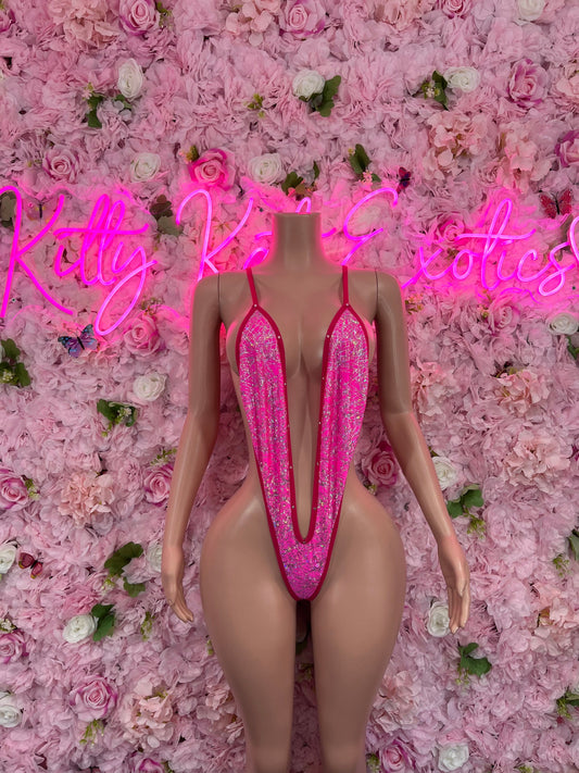 Exotic DancewearOne Piece Pink