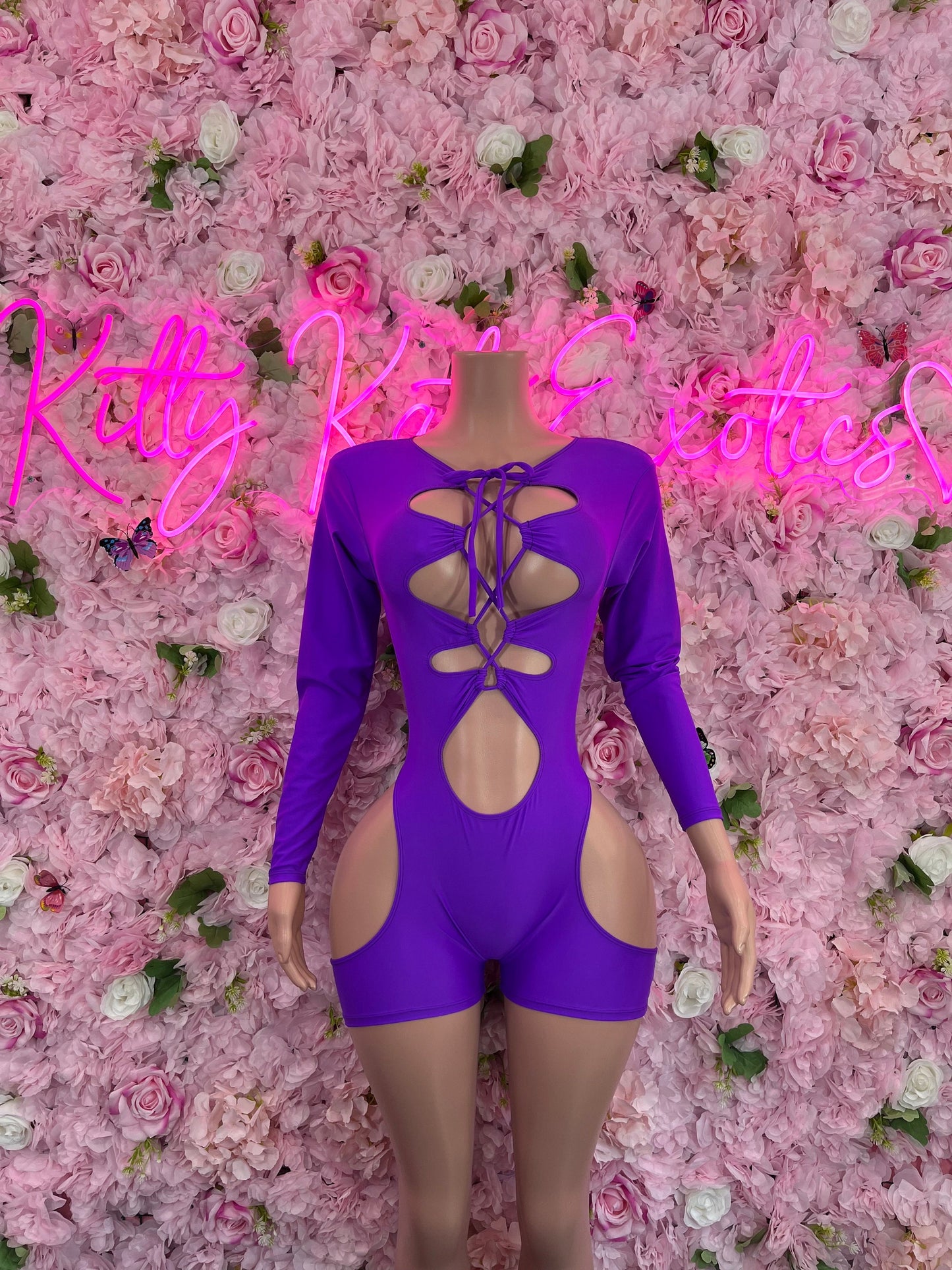 Bottlegirl One Piece Purple Bodysuit Bartender OutfitStartender One Piece Purple
