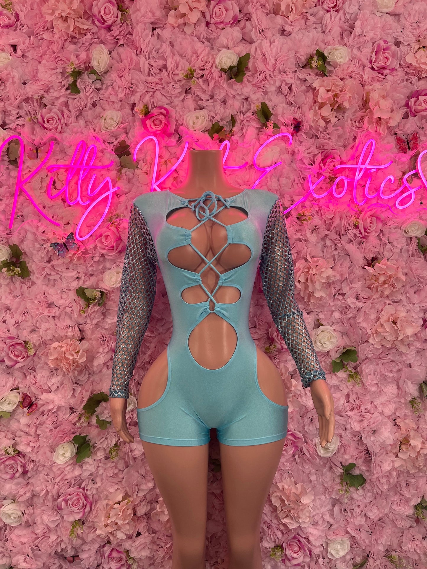 Bottlegirl One Piece Tiffany Blue Bartender Outfit Dancewear