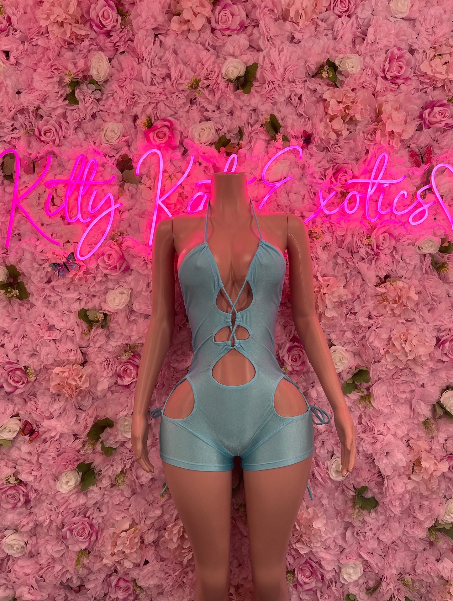 Bottlegirl One Piece Tiffany Blue Bartender Outfit DancewearStartender One Piece Tiffany Blue