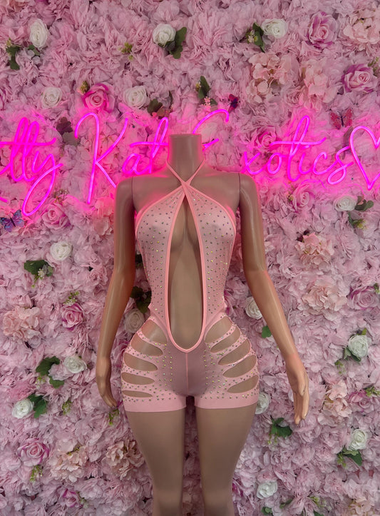 Exotic DancewearExotic DancewearOne Piece Cut Off Pink